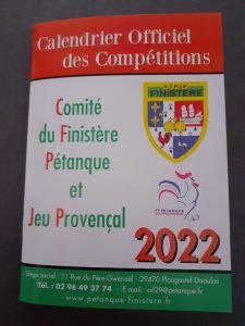 Calendrier C.D.29 Octobre à Décembre